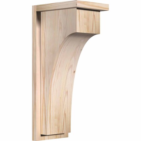 Ekena Millwork Huntington Smooth Corbel w/Backplate, Douglas Fir, 7 1/2"W x 10"D x 22"H COR08X10X22HUN01SDF